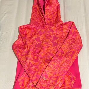 Under Armour Pink and Orange Kids Hoodie